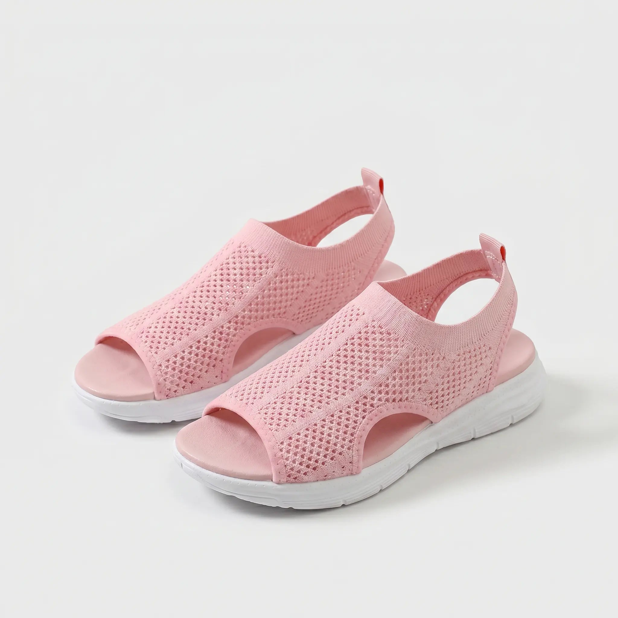 Sandalias Mujer Malla Transpirable Suela Antideslizante Plantilla Acolchada Punta Abierta Cinco Colores