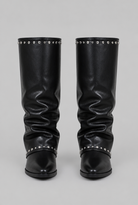 Sequin knee-high slouch boots for women