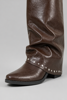 Sequin knee-high slouch boots for women