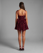 Back bow Christmas party dress for women