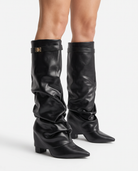 Georgiana pointed toe knee-high slouch boots