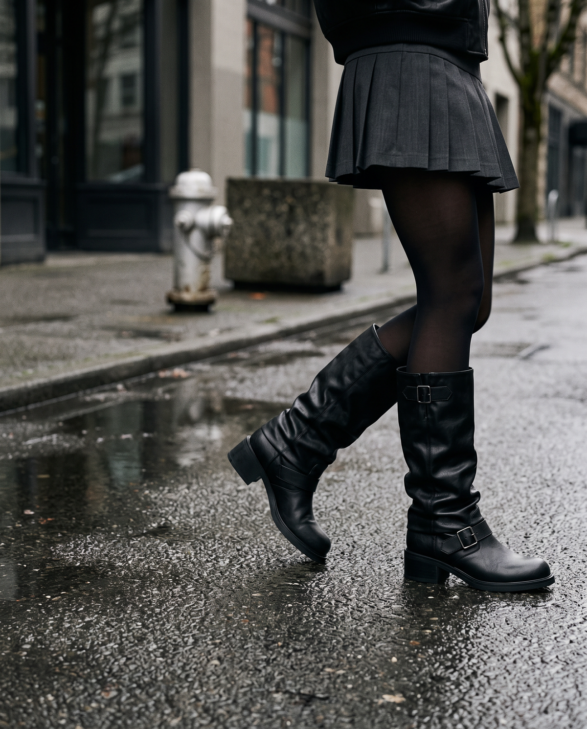 Wynona biker slouch boots
