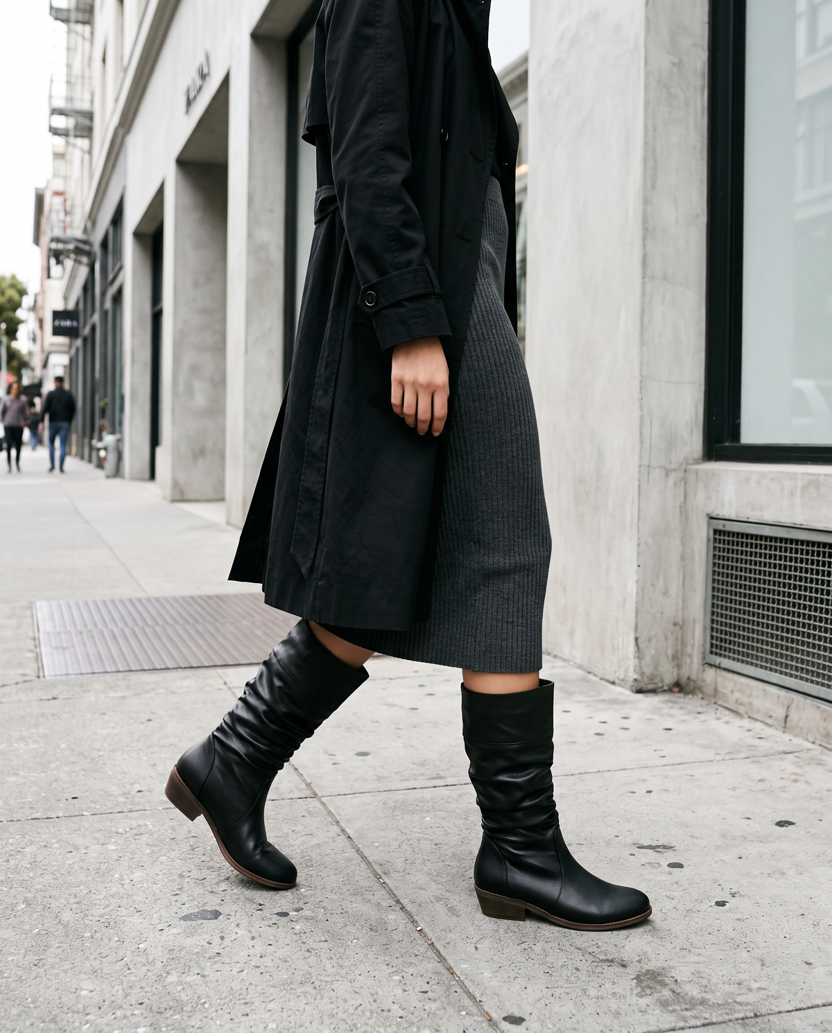 Waverly flat knee-high slouch boots
