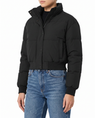Maelle women's padded cropped bomber jacket - Black