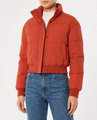 Maelle women's padded cropped bomber jacket - Red