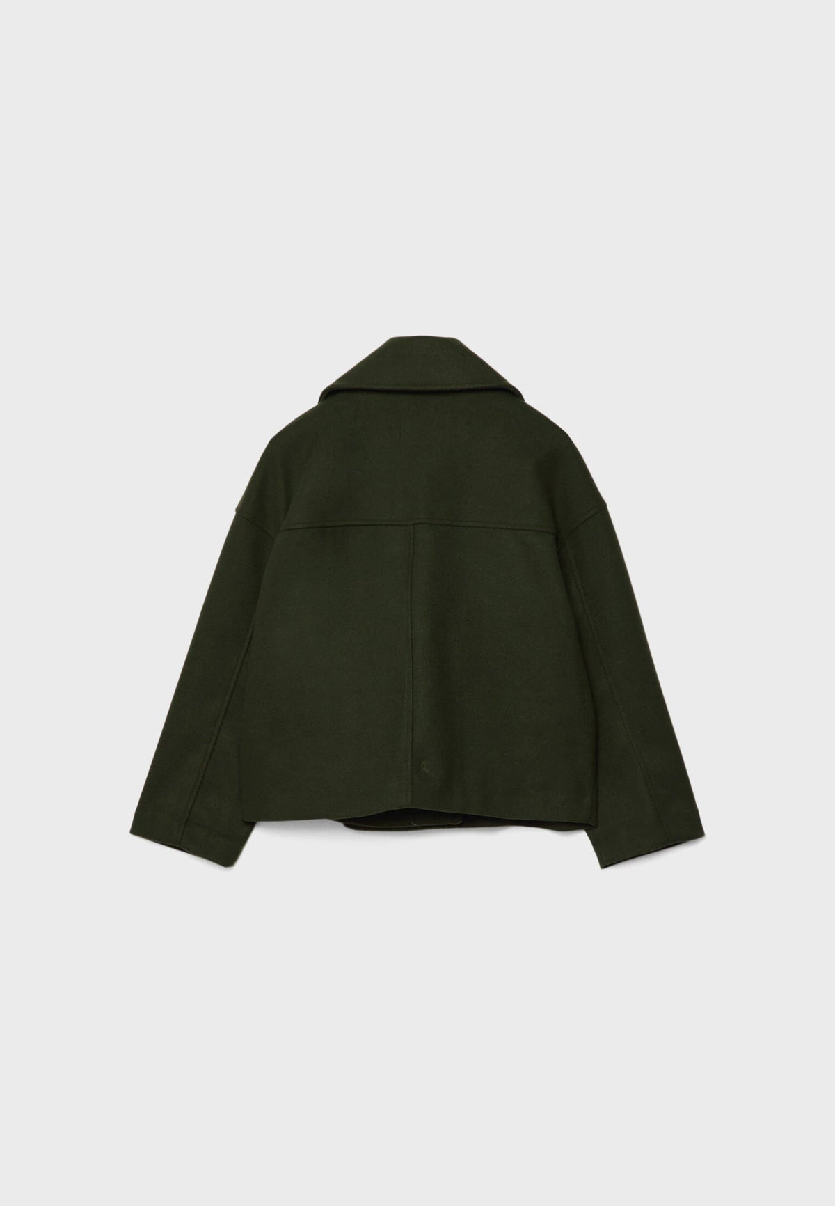 Cropped peacoat for women in beige, black, green, navy blue or brown