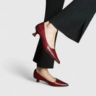 Comfort kitten heel pumps for women