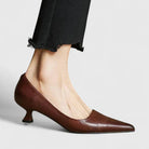 Comfort kitten heel pumps for women