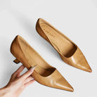 Comfort kitten heel pumps for women