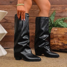 Pointed toe knee boots women
