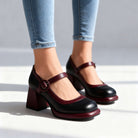 buckle strap pumps for women