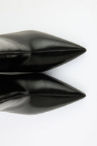 Pointed kitten heel ankle boots for women