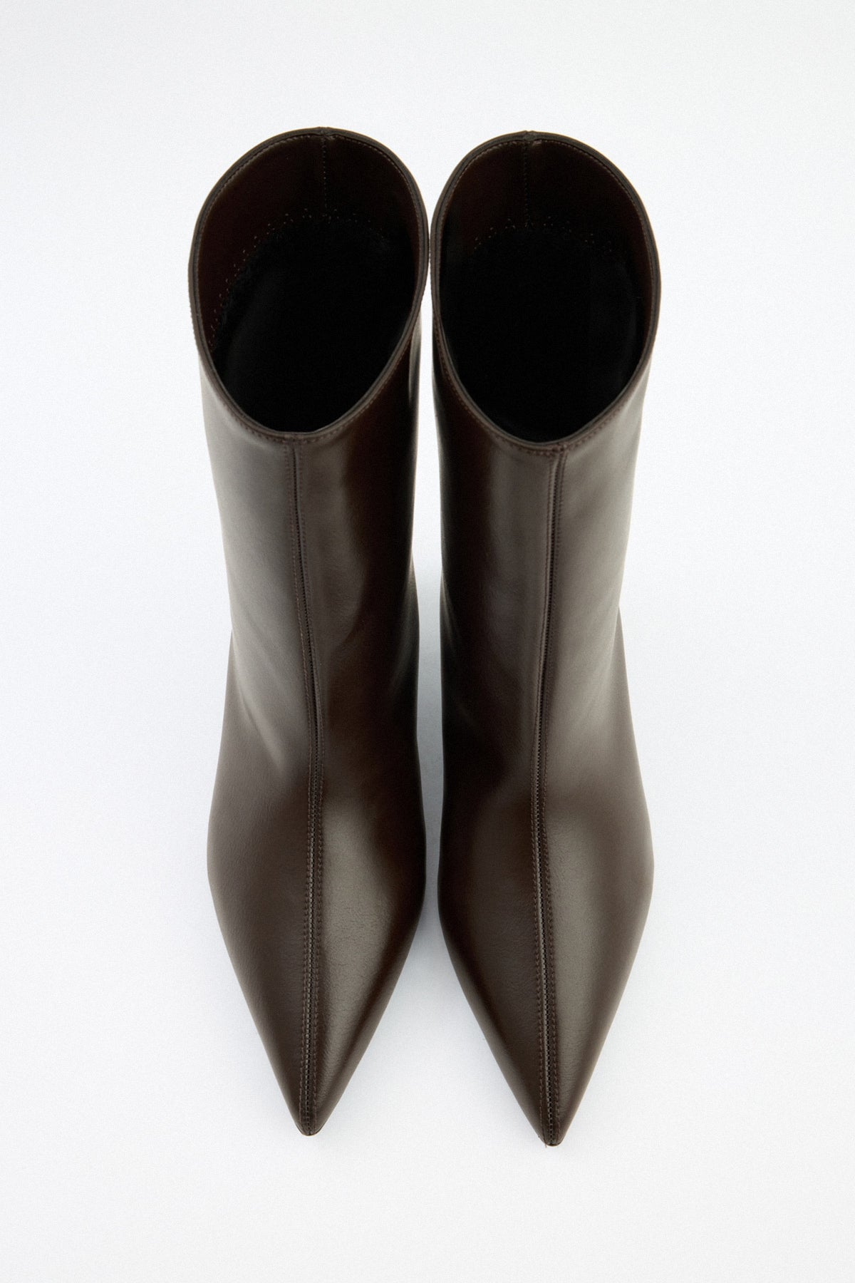 Pointed kitten heel ankle boots for women