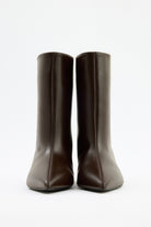 Pointed kitten heel ankle boots for women