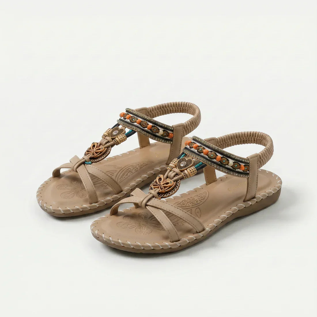 Sandalias Mujer Material Vegano Correa Elástica Talón Suela Antideslizante Livianas Verano Ocho Colores