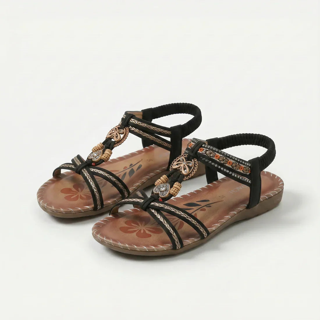 Sandalias Mujer Material Vegano Correa Elástica Talón Suela Antideslizante Livianas Verano Ocho Colores