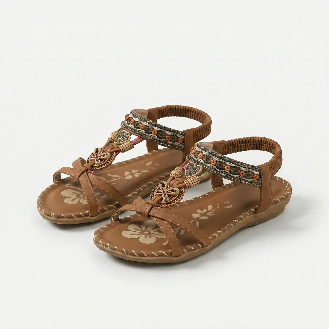 Sandalias Mujer Material Vegano Correa Elástica Talón Suela Antideslizante Livianas Verano Ocho Colores