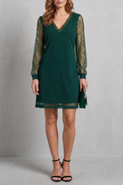 Sparkle sleeve Christmas party dress for women