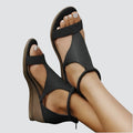 Sandalias Mujer Correas Ajustables Plantilla Ergonómica Suela Blanda Tonos Oscuros Cuatro Colores