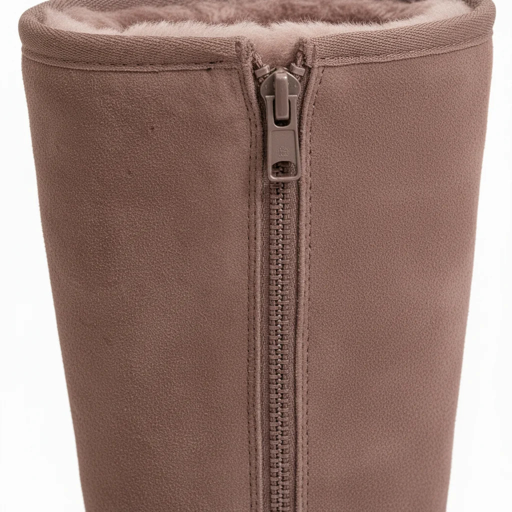 Tall plush-lined winter boots for women