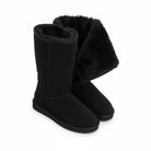 Tall plush-lined winter boots for women