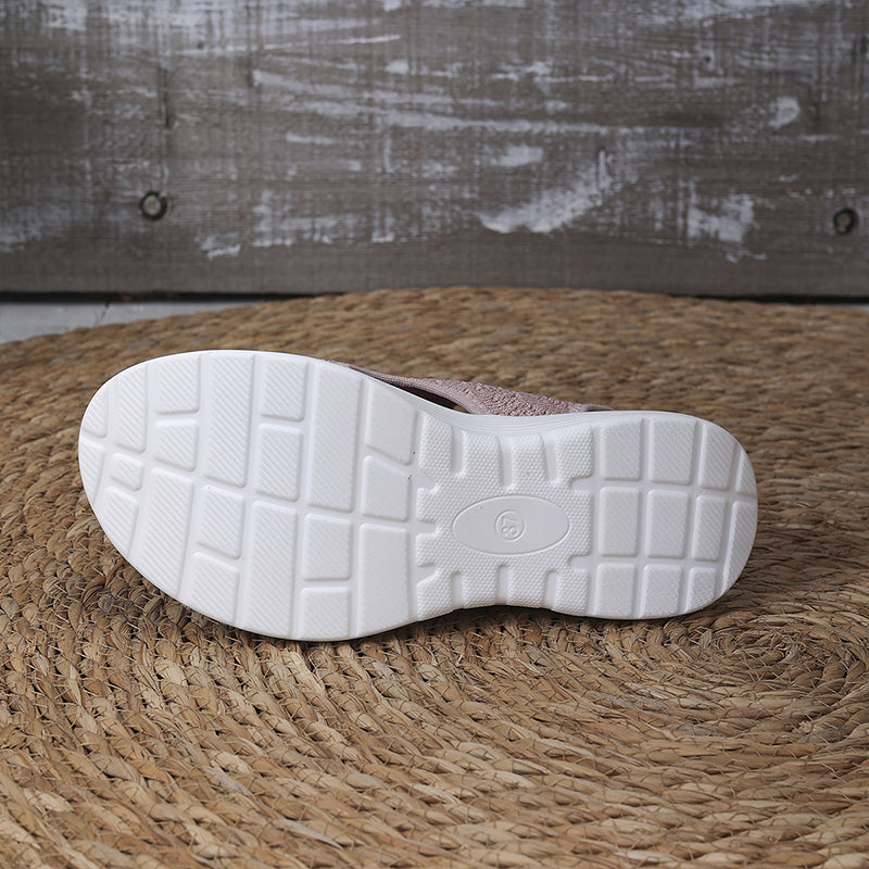 Sandalias Mujer Plataforma Malla Transpirable Suela Antideslizante Plantilla Acolchada Cuatro Colores