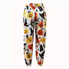 Halloween print jogger pants in white for women