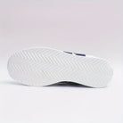 Striped leather-look sneakers for women