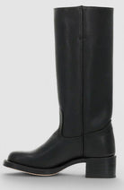 Square toe tall boots in brown, black, yellow or light brown for women