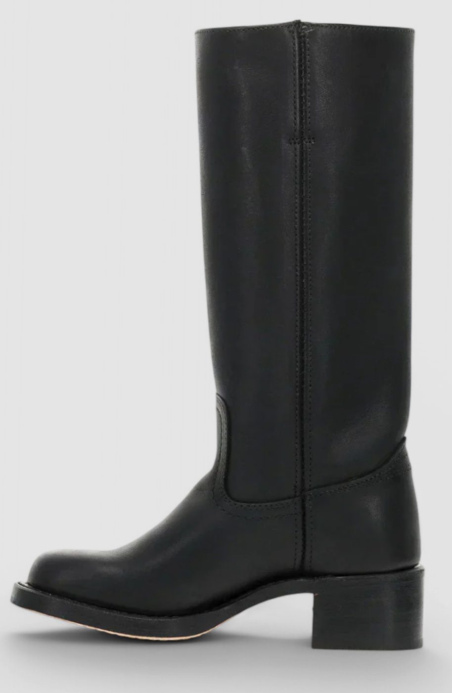 Square toe tall boots in brown, black, yellow or light brown for women