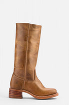 Square toe tall boots in brown, black, yellow or light brown for women
