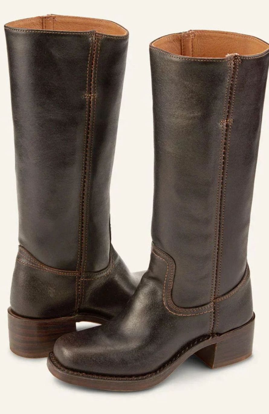 Mid-calf cowboy boots for women