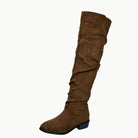 Slouch over-the-knee boots in black, gray or khaki for women