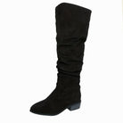 Slouch over-the-knee boots in black, gray or khaki for women
