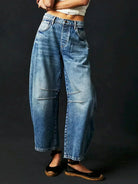 Baggy barrel leg jeans for women